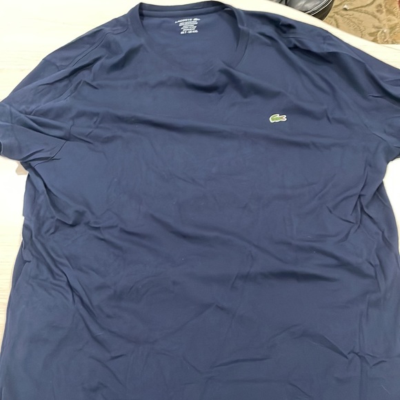 Blue Lacoste XXL Pima cotton shirt - Picture 3 of 3